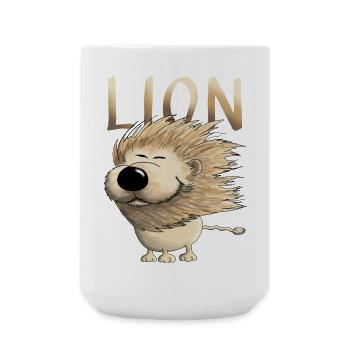 Zodiac Leo dessin animé - Grande tasse 440 ml - blanc - Devant