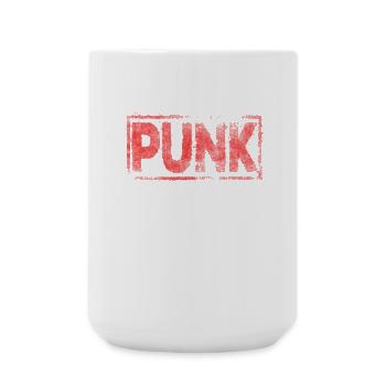 punk - Large Mug 440 ml - white - Front