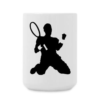tennis - Grande tasse 440 ml - blanc - Devant