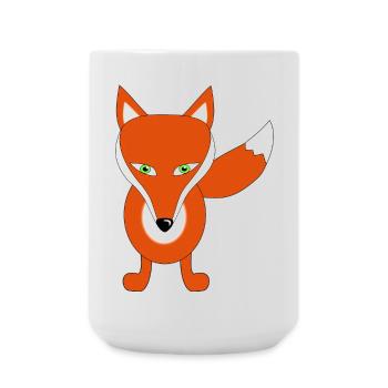 fox - Large Mug 440 ml - white - Front