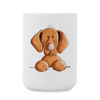 Abenteuerlustiger Vizsla - Große Tasse 440 ml - Weiß - Vorne