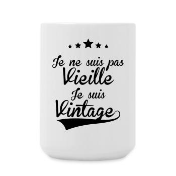 Vintage_FR_F - Grande tasse 440 ml - blanc - Devant