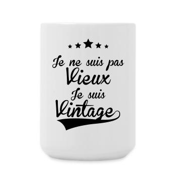 Vintage_FR_H - Grande tasse 440 ml - blanc - Devant