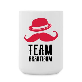 Team Bräutigam, Junggesellenabschied Design - Große Tasse 440 ml - Weiß - Vorne