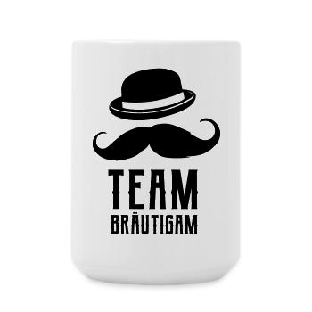 Team Bräutigam, JGA Design Style - Große Tasse 440 ml - Weiß - Vorne