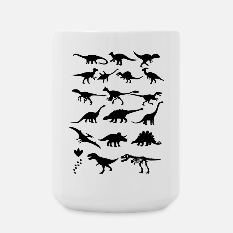 Dinosaurier - Große Tasse 440 ml - Weiß