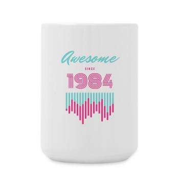 Genial seit 1984 - Große Tasse 440 ml - Weiß - Vorne