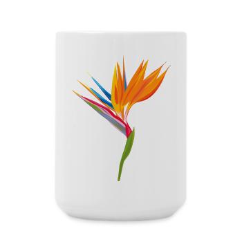 Paradiesvogel Farbenspiel - Große Tasse 440 ml - Weiß - Vorne