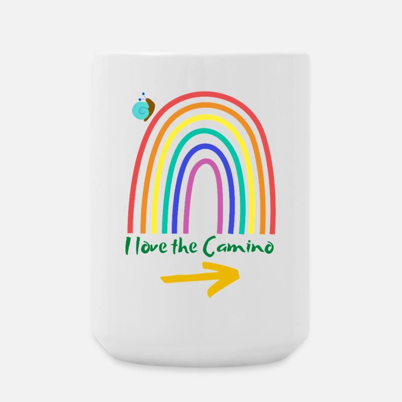 Ich liebe den Camino - Große Tasse 440 ml - Weiß