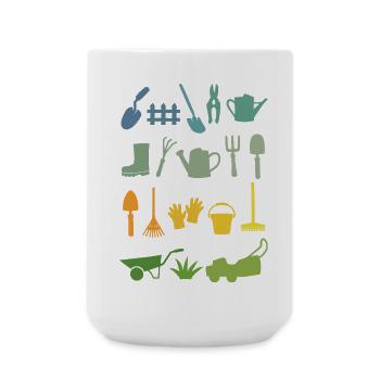 Garden gardener gardener - Large Mug 440 ml - white - Front
