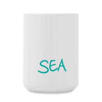 I Need Vitamin Sea Sommer Spruch - Große Tasse 440 ml - Weiß - Vorne