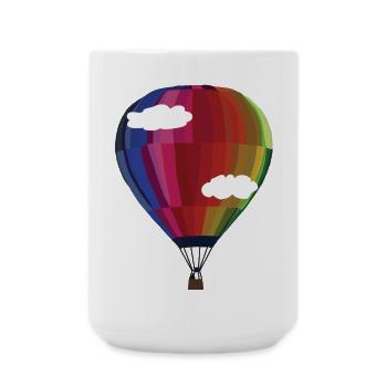 Ballon - un morceau de liberté. - Grande tasse 440 ml - blanc - Devant