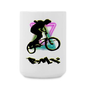 BMX Bike - Große Tasse 440 ml - Weiß - Vorne