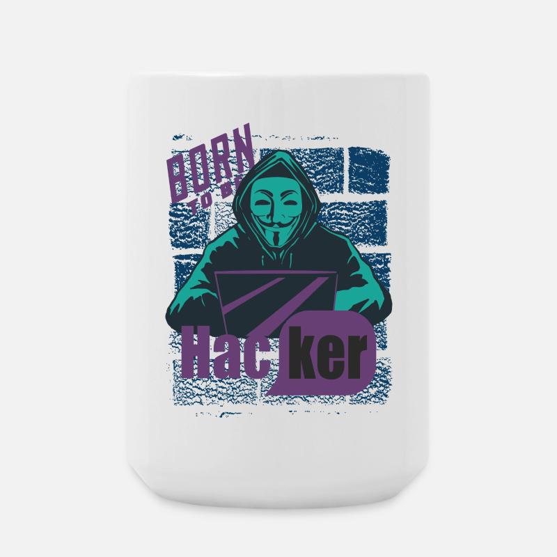 Hacker - Große Tasse 440 ml - Weiß