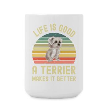 West Highland White Terrier - Große Tasse 440 ml - Weiß - Vorne