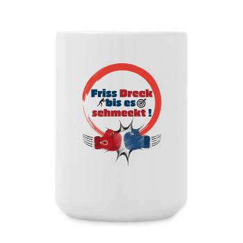 Eat dirt until it tastes good! - Large Mug 440 ml - white - Front
