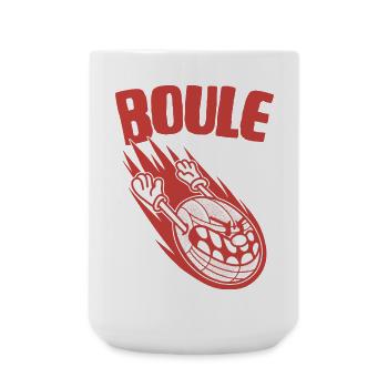 Boules volantes pour les joueurs de boules Bouler - Grande tasse 440 ml - blanc - Devant
