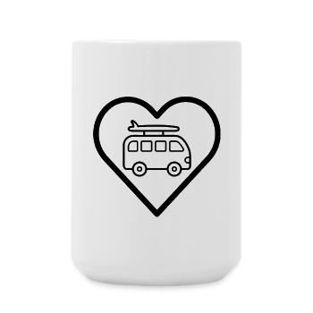 Van im Herz - Große Tasse 440 ml - Weiß - Vorne