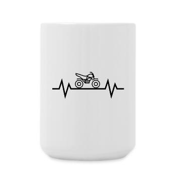 Pulse Motorcycle - Large Mug 440 ml - white - Front