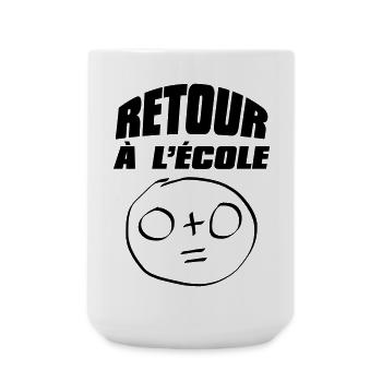 Retour à l'école - Grande tasse 440 ml - blanc - Devant