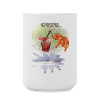 Canary Islands with their own touch - cocktail under palm trees! - Large Mug 440 ml - white - Front