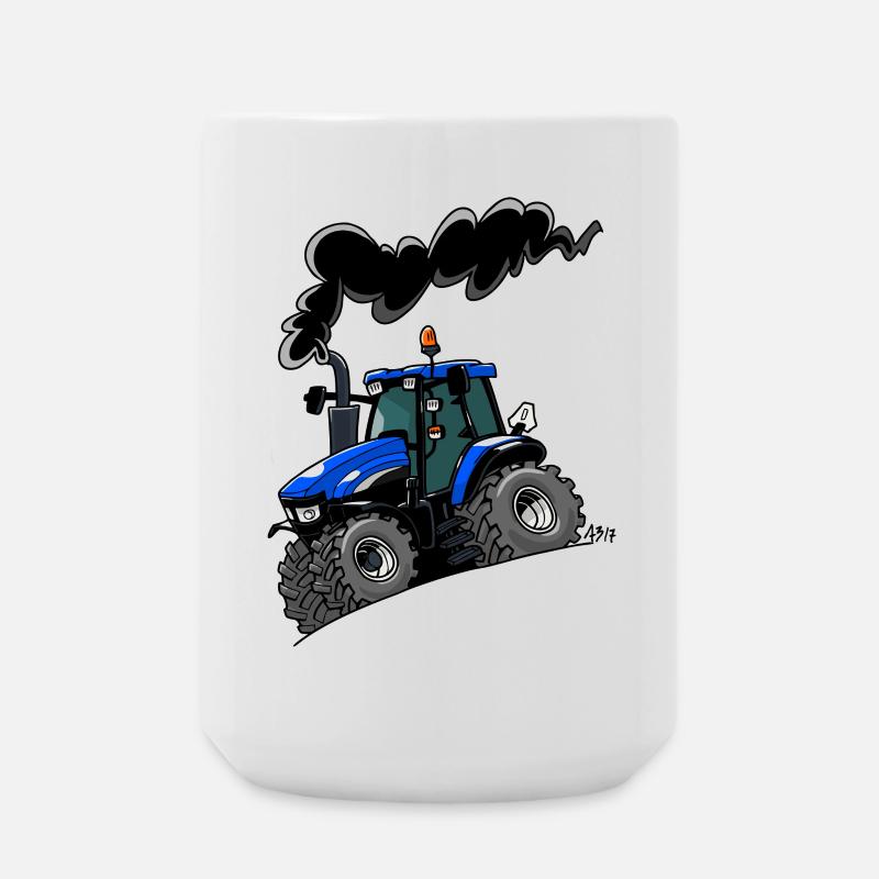BlueTractor TM120 - Grande tasse 440 ml - blanc