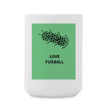 Football Passion Motif - Grande tasse 440 ml - blanc - Devant