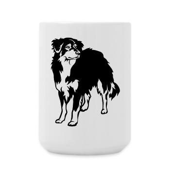 Australian Shepherd - Large Mug 440 ml - white - Front