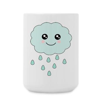 Kawaii Cloud Kawaii Chibi Kawaii Face - Large Mug 440 ml - white - Front