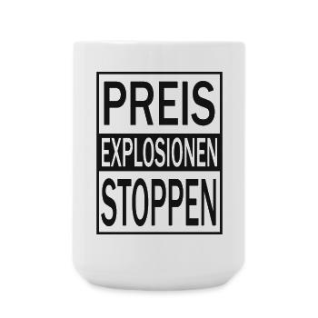 Stop price explosions - Large Mug 440 ml - white - Front