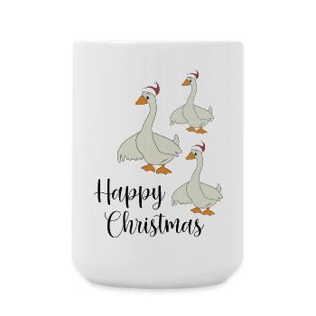 Happy Christmas - Large Mug 440 ml - white - Front