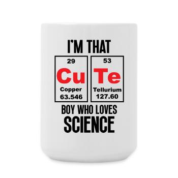Je suis ce garçon mignon qui aime la science - Grande tasse 440 ml - blanc - Devant
