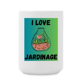 JARDINAGE,PRINTEMPS,JARDIN,JARDINIER,RETRAITE,ETE - Grande tasse 440 ml - blanc - Devant