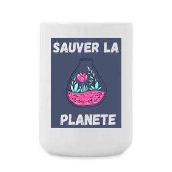 PLANETE. NATURE. JARDIN. ARBRE. FLEUR. PRINTEMPS - Grande tasse 440 ml - blanc - Devant