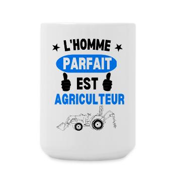 Homme Parfait Agriculteur - Grande tasse 440 ml - blanc - Devant