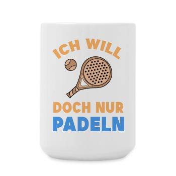 Player Racket Tournament Statement Sport Balls - Large Mug 440 ml - white - Front