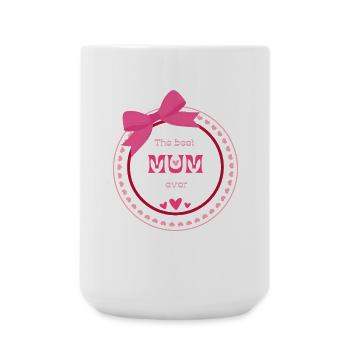 La meilleure maman de tous les temps – Heart Design - Grande tasse 440 ml - blanc - Devant