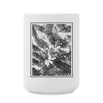 Vegetable fern - Large Mug 440 ml - white - Front
