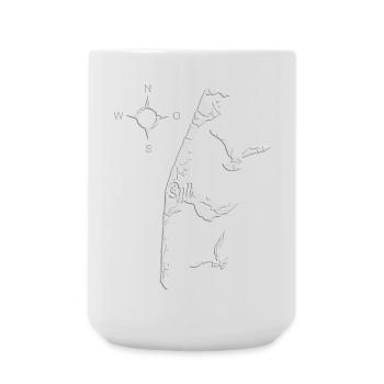 Sylt meine Insel - Große Tasse 440 ml - Weiß - Vorne