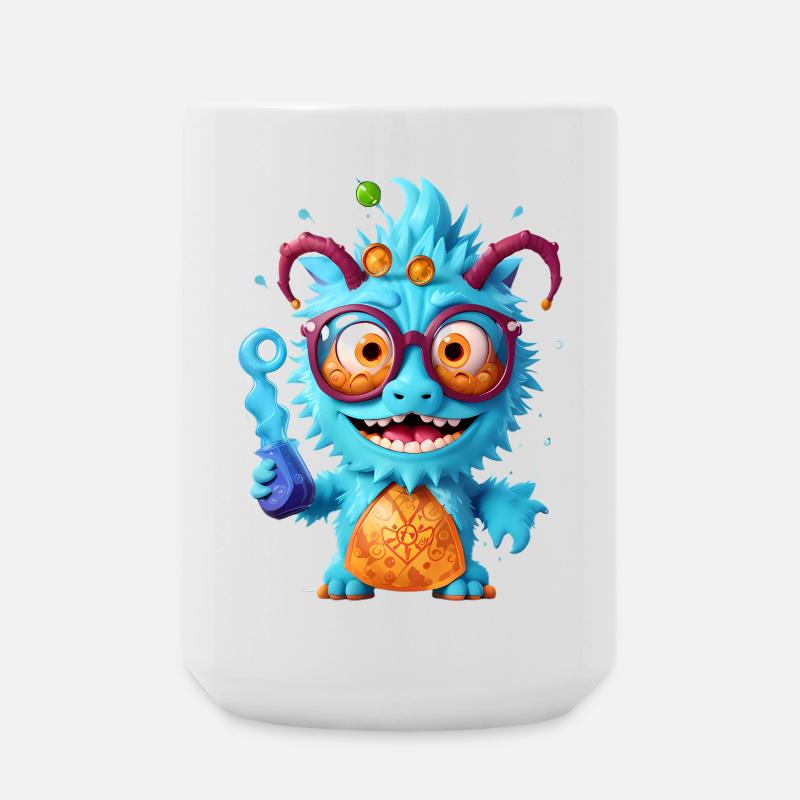 Professor Monster - Große Tasse 440 ml - Weiß