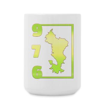 T SHIRT 976 MAYOTTE - Large Mug 440 ml - white - Front