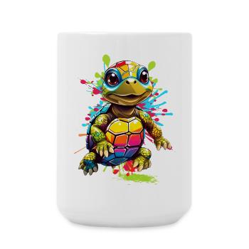 Tortue - Grande tasse 440 ml - blanc - Devant
