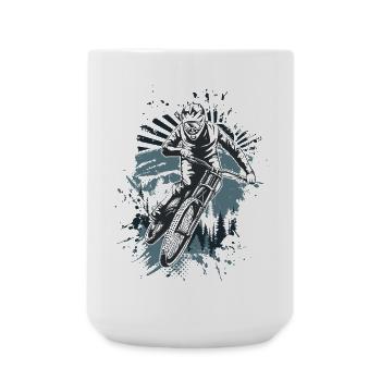 Dirt Trail Rider Splash - Large Mug 440 ml - white - Front