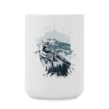 Alpine MTB Splash Ride - Große Tasse 440 ml - Weiß - Vorne