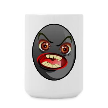 MONSTRE D’HALLOWEEN OLIVE NOIRE - Grande tasse 440 ml - blanc - Devant