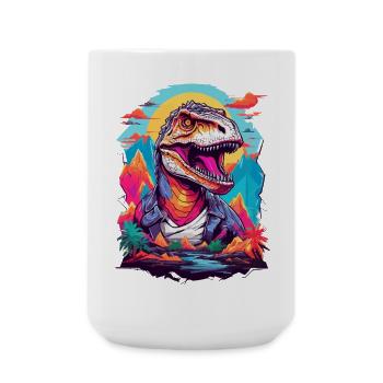 Tyrannosaure Rex - Grande tasse 440 ml - blanc - Devant