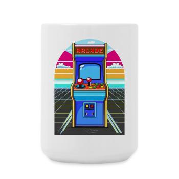 Arcade - Große Tasse 440 ml - Weiß - Vorne
