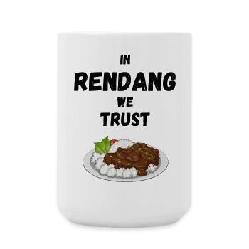 In rendang we trust - Large Mug 440 ml - white - Front