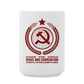 Global Unity Emblem - Large Mug 440 ml - white - Front