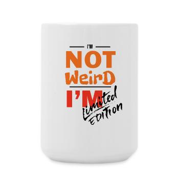Nicht komisch, ich bin bold Farbverlauf - Große Tasse 440 ml - Weiß - Vorne